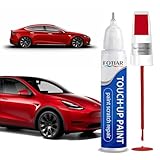 Red Multi-Coat PPMR Touch up Paint for Tesla-Exact Match Scratch Repair Kit 2-In-1 Premium Car Paint Pen for Chips & Nicks