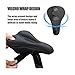 Bike Seat Cushion for Bianchi All-Road Aquila CV Arcadex Arcadex Comp Arcadex Pro, Gel Comfort Shockproof Bicycle Seat Pad Road Bike Seat Pad Men Women Outdoor Cycling Accessories,A/Black