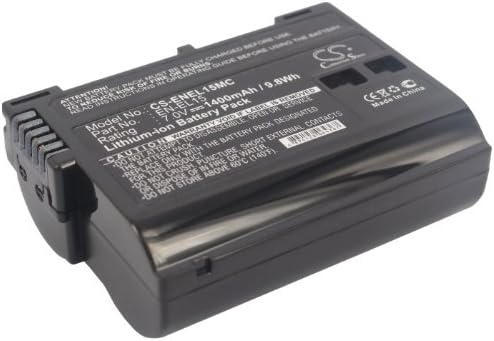 Cameron Sino Battery for 1 V1, Coolpix D7000, D600, D610, D7000, D7100, D7200, D750, D7500, D800, D800E, D810, D810A, D850, Digital SLR D800, MB-D12, Z6, Z7 1400mAh