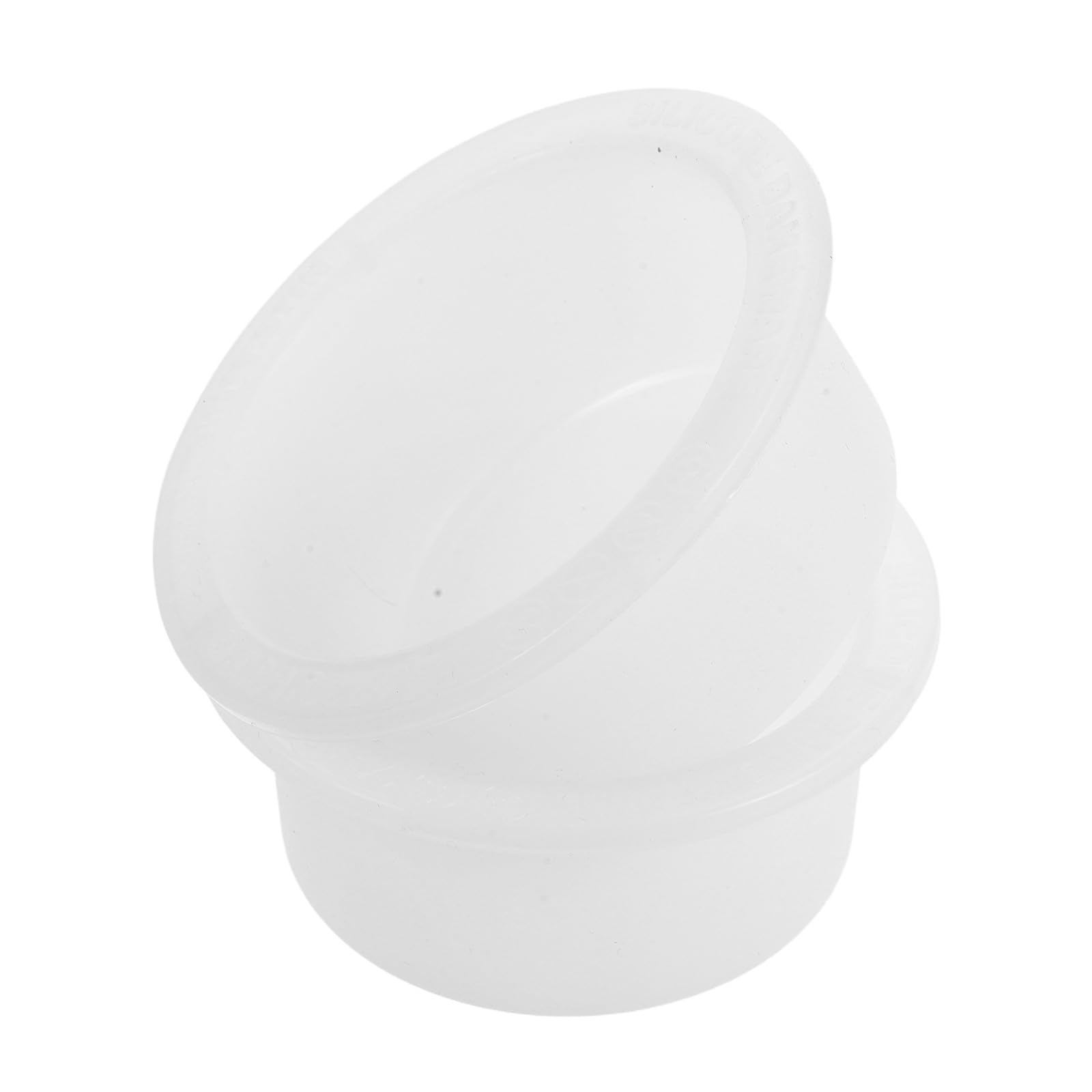 ELEOUTI 2pcs Silicone Wax Melt Warmer Dish Replacement with Universal Compatibility and Efficient Heating Distribution, Stylish White Wax Melts Burner Liners for Home and Meditative
