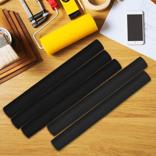 5 Pack Pipe Insulating Foam Tube 3/4 inch by 6 ft Water Pipe Covers with PVC Tape High Density Rubber Pipe Wrap Foam Tubing - Soft and Bendable - Prevent Winter Outdoor Water Pipe From Freezing (3/4\")