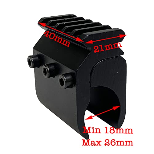 FSI Barrel Mount with Picatinny Rail for Laser Flashlight (1PCS)