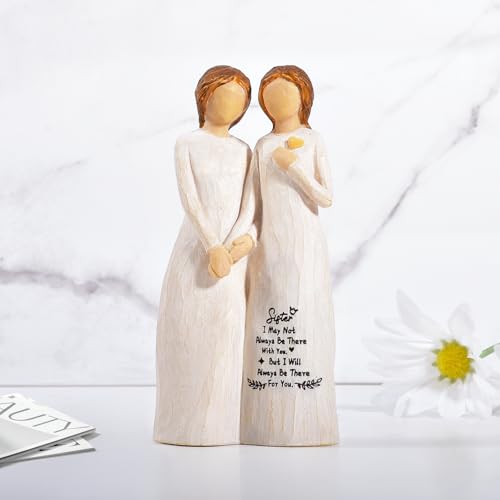 Sister Gifts for Women,4.90” Sister Gifts Figurine for Best Friend,Sister Birthday Gifts,Sisters Gifts from Sister,Women Gifts for Sister and Best Friend on Birthday and Sisters' Day - Image 3