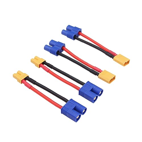 Connecteur RC XT30 vers EC3 mâle femelle de précision avec câble silicone 16AWG E52-4