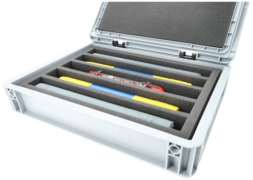 Feldherr Eurobox para modelismo ferroviario H0 con 5 compartimentos de espuma 3
