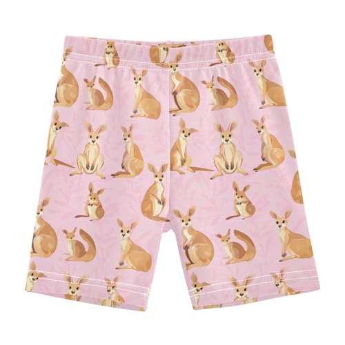 Little Girls Shorts Tight Cotton Khaki Shorts Swimsuit for Beach 4T Funny Kangaroo