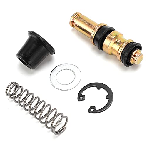 Zestaw do Przebudowy Przedniego Cylindra Głównego, Metal + Guma Motocyklowe Hydrauliczne Sprzęgło Hamulcowe Tłok Zestaw Naprawczy 14mm/0.55in Zamiennik do Skutera Dirt Bike