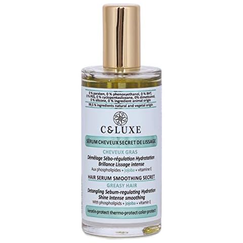 Smoothing serum for Oily Hair: Smoothing secret: with phospholipids, keratin protect, Vegan, silicone-free, paraben-free: smoothing, hydration, shine, detangling, thermo-protect, spray 50ml Cover
