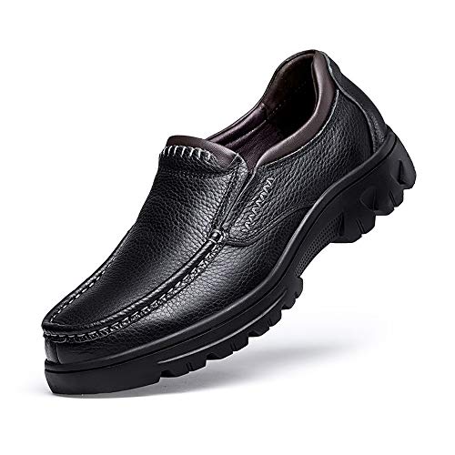 Men's Business Oxford Casual Classic Simple and Flexible Outsole Fleece Inside Slip on Big Size Formal Shoes3
