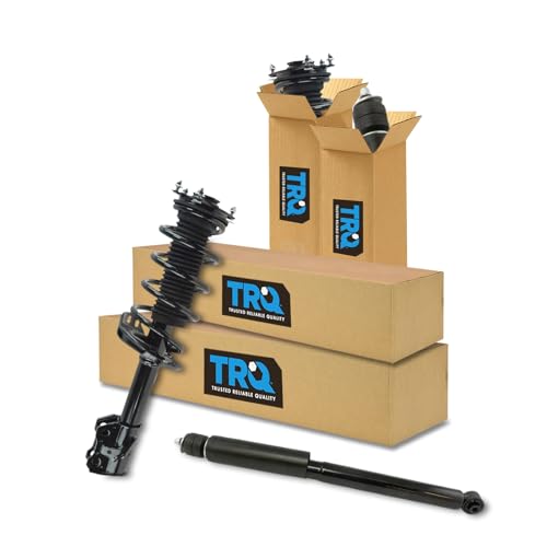 Image of TRQ Front and Rear Complete Strut Assembly & Shock Absorber Kit Complete Strut & Coil Spring Assembly Compatible with 2007-2012 Acura RDX