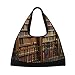 MONTOJ Vintage Bibliothek Bücherregal Muster Handtaschen Sport Gym Bag für Frauen