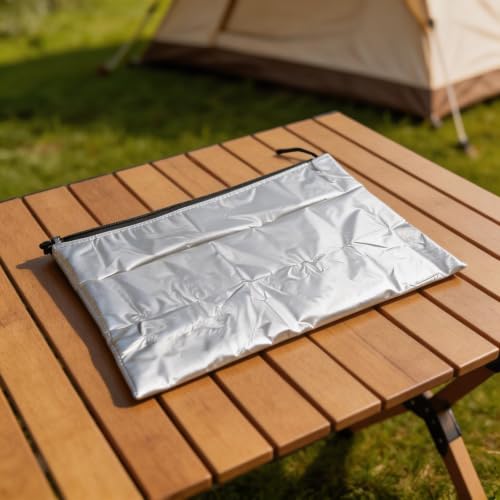 Hunde-Laufgitter-Abdeckung für 8-12 Paneele, wetterfest, 210D-Stoff mit Zugbändern (220 x 180 cm), silberfarben-8