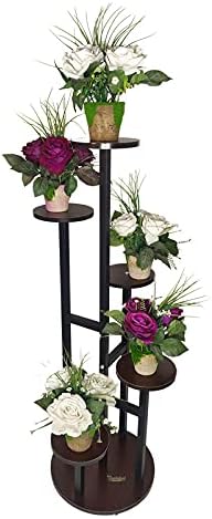 Wonderland Wooden Planter Stand for 5 pots, Garden Decor, Home Decoration, Plant Stand, Planter Stands, For Indoor & Outdoor Use, Brown