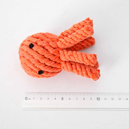 BESTOYARD Brinquedo divertido de mordida para cães com corda de algodão polvo brinquedo criativo par