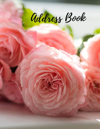 Large Print Address Book: Easy to Read, For Seniors, and People With Low Vision Woman Design