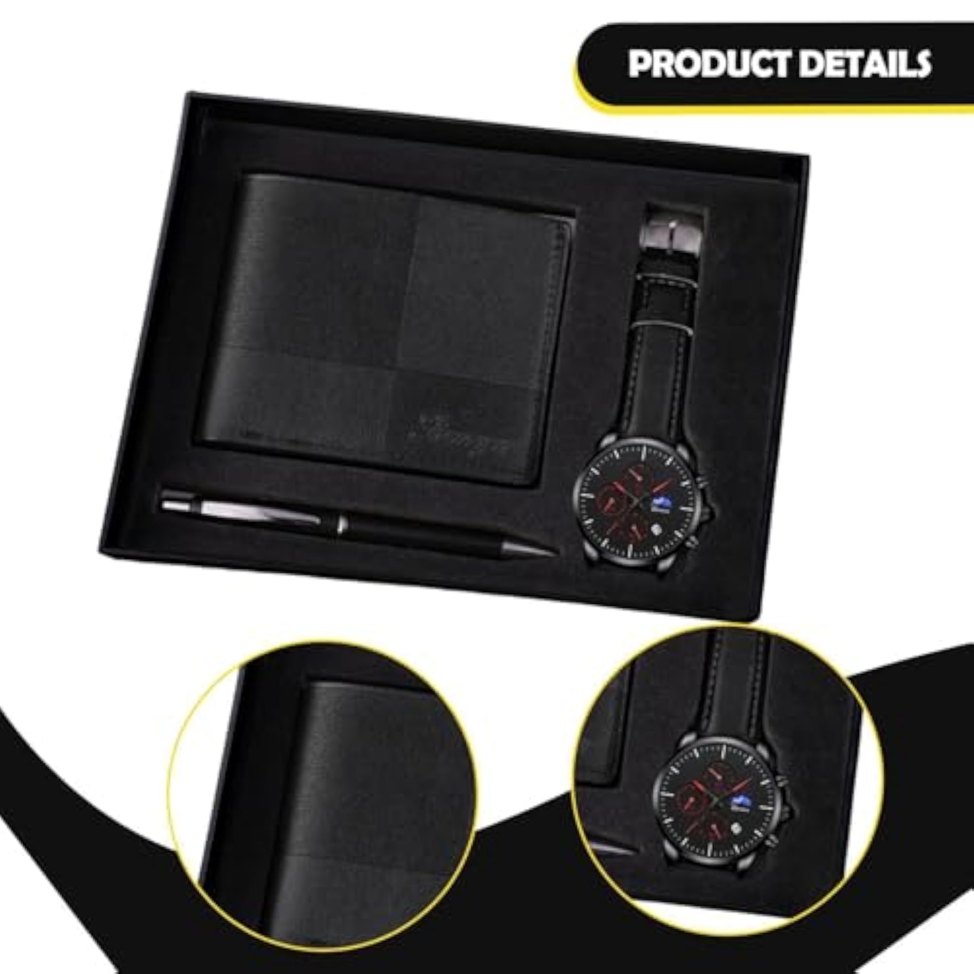 Men's Combination Watch Wallet Pen Set for Birthdays