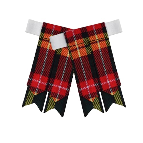 Image of Scottish Tartan Kilt Flashes with Elastic Adjusters