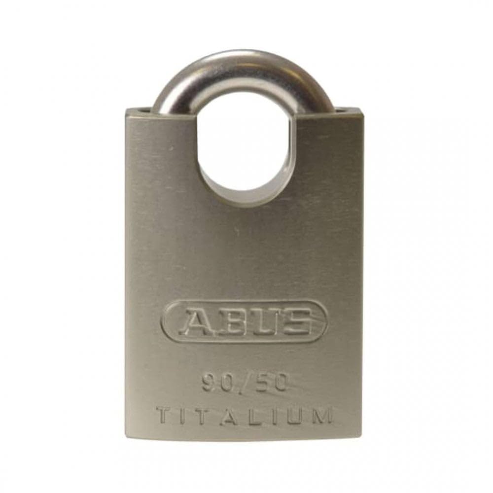 90RK/50 Titalium Vorhängeschloss Schließen Edelstahlbügel Carded...