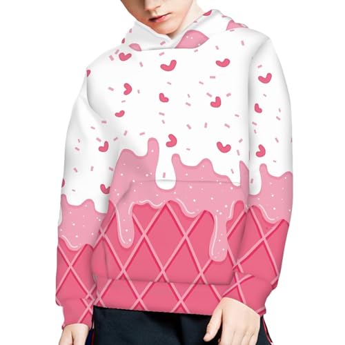 Image of Coloranimal Unisex Girls and Boys Long Sleeve Hoodies Hoody Athletic Pullover Sweatshirts Tops Age 6-16year