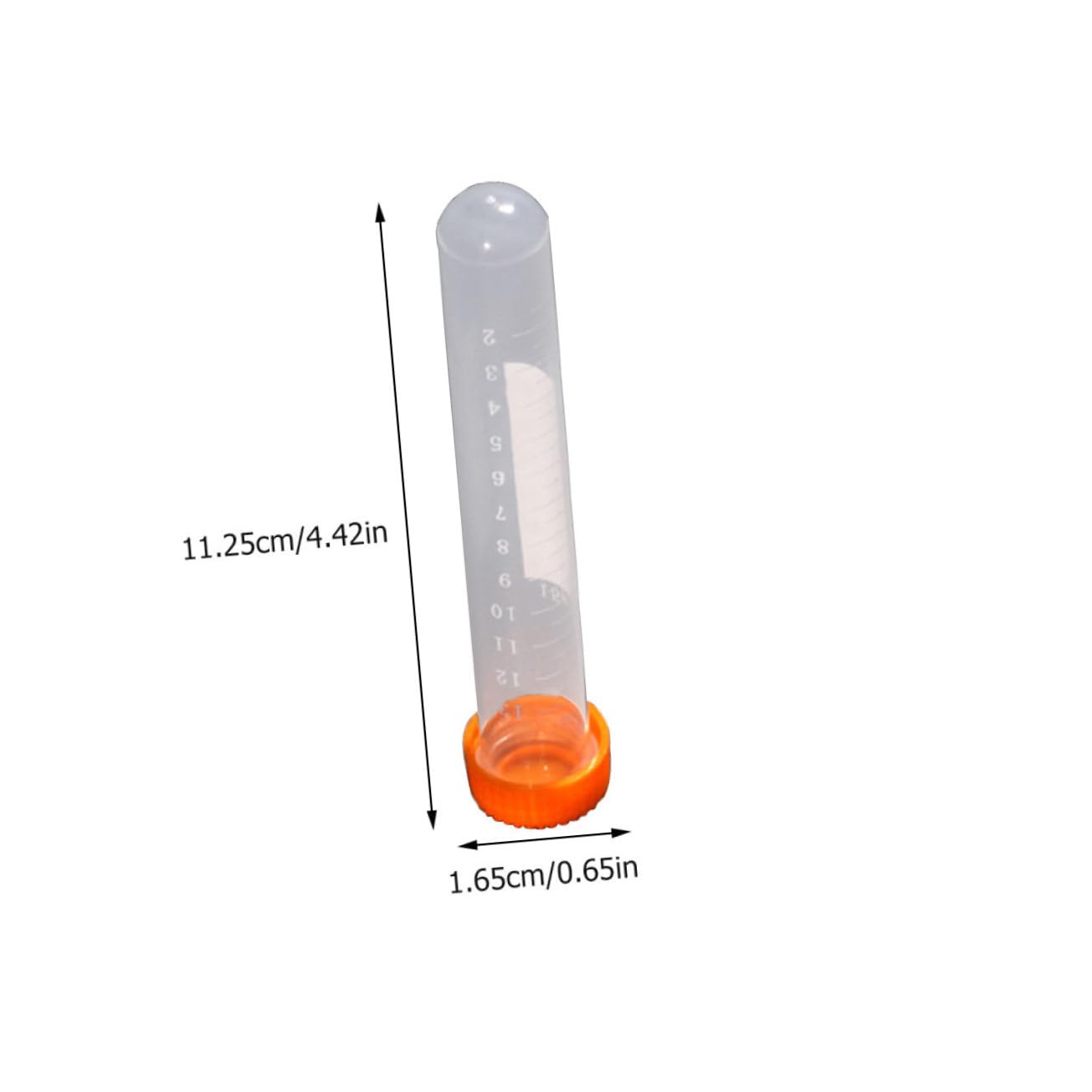 PLAFOPE 100pezzi Provette Da Centrifuga Da Tappi Vite Realizzate in Materiale Pe Per Campioni Liquidi Adatte Laboratori e Attrezzature Ospedaliere