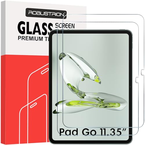 Robustrion 2 Pack Tempered Glass Screen Protector for OnePlus Pad GO 11.35 inch [Anti-Scratch] & [Smudge Proof] Screen Guard