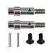 Team Associated RC10B6 FT Titanium Hex Adapter Front Axles, ASC71181