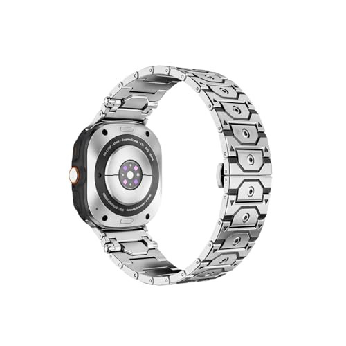 �^�C�^�����^���X�e�����X�X�g���b�v�ɓK������Samsung Galaxy Watch Ultra 47mm(Silve-Bl2)