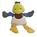 HuggleHounds Plush Corduroy Durable Knotties Duck Dog Toy, Large