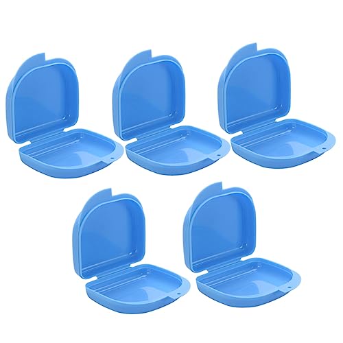 Lurrose 15 Peças Protetor De Plástico Azul Viagem Masculino Dentes Finos Suportes De Armazenamento P