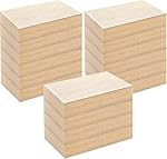 DEAYOU 16 Pack de blocs de bois non finis pour artisanat, vierge MDF Panneaux, blocs de rectangle en bois, 1 Pièces de bois lisses et lisses de pouce pour DIY Projets, Peinture, Gravure, Chip Carving, 5" x 3"
