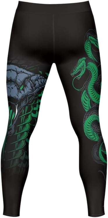 Predators Jiu Jitsu Compression Spats Men's Legging for Sports MMA BJJ Workout Wrestling