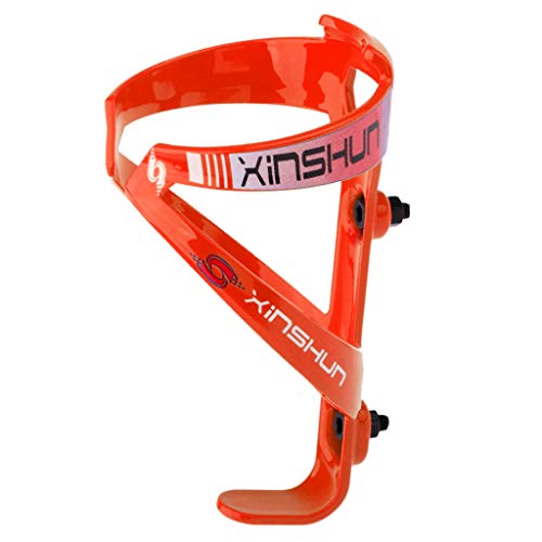 D DOLITY XINSHUN Cycling MTB Road Bike Bicycle Water Bottle Cage Kettle Holder Rack Beverage Black Tea Green Tea - Orange, 3mm