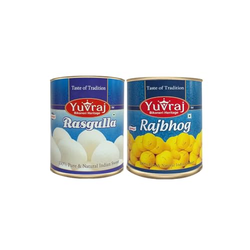 Image of YUVRAJ Sweets Combo Rasgulla & Rajbhog (1 KG x 2)