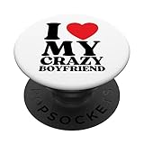 I Love My Crazy BF Funny Gifts For Men And Women