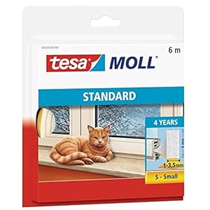 Tesa 05559-00100-00 moll STANDARD I-Profile, Wit, 6m