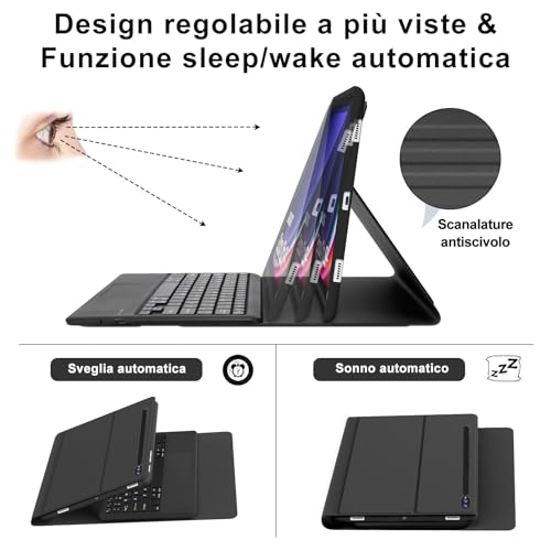 IVEOPPE Tastiera Samsung Galaxy Tab S9 Plus 12.4