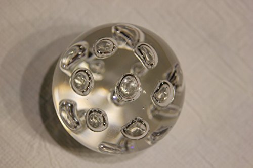 Traumkugel klar mit Luftblasen (210), Glaskugel, Briefbeschwerer, Wunschkugel ca. ca. 6,5-7,0 cm