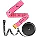 2 Pack Tape Measure Measuring Tape for Body Fabric Sewing Tailor Cloth Knitting Vinyl Home Craft Measurements, 60-Inch Soft Fashion Pink & Retractable Black Double Scales Rulers for Body Weight Loss