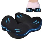 QUTOOL Seat Cushion Office Chair Cushion for Long Sitting Car Desk Chair Cushion Memory Foam Seat Cushion for Office Chair, Gaming Chair, Car Seat, Wheelchair