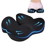 QUTOOL Seat Cushion Office Chair Cushion for Long Sitting Car Desk Chair Cushion Memory Foam Seat Cushion for Office Chair, Gaming Chair, Car Seat, Wheelchair