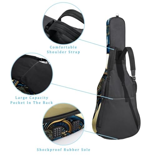Sac pour guitare avec fermeture éclair robuste pour éviter les rayures - 3