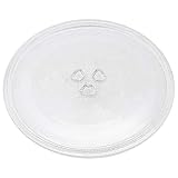 9.6'' / 24.5CM Microwave Glass Turntable Plate For Small Microwaves with Triangle Drive Bushing