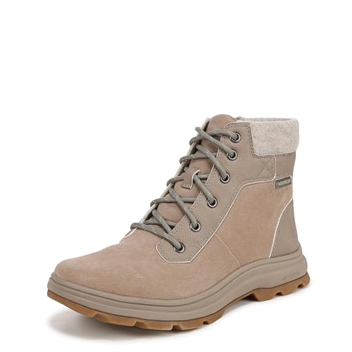 Ryka Womens Women's Brunswick Weatherproof Ankle Boot Twig Taupe Suede Leather 8.5 M