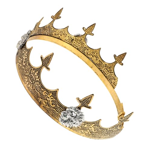 ORFOFE de Príncipe y Rey Vintage de Aleación Ligera para Cosplay Medieval Accesorio para Fiestas Actuaciones y Disfraces de Escenario
