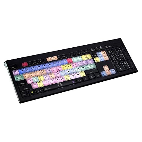 LogicKeyboard LKB (PC/Slim) Pprocc UK Apbh Adobe Premiere Pro CC Astra English Keyboard Black/Multi-Coloured Cover