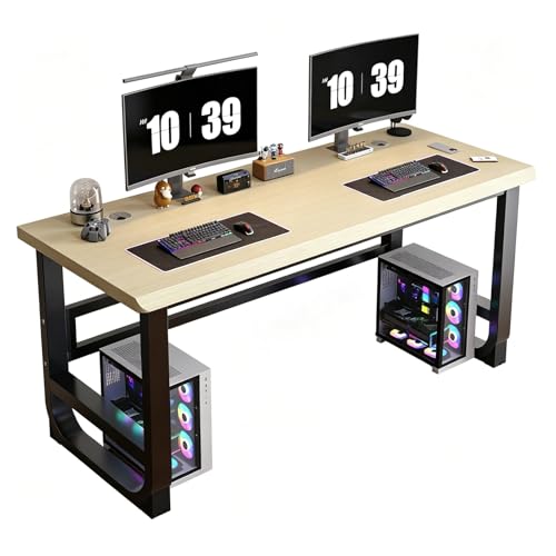 ISAHGIS �p�\�R�� �f�X�N �Q�[�~���O�f�X�N L�� pc ��ƃf�X�N �� �w�K�� �R���p�N�g 120/140/160/180cm 30mm���̖��C�ރ{�[�h ���݂̂���J�[�{���X�`�[���r �ω׏d250kg �����̐F�����p�\ �ȃX�y�[�X �ݑ�Ζ� ���