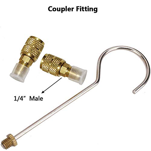 image for Shikha 5FT AC Diagnostic Manifold Freon Gauge Set for R410A R404A R22 