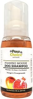 Paw Choice Dry Dog Shampoo, Waterless, No Rinse Foam Mousse - for Bathless