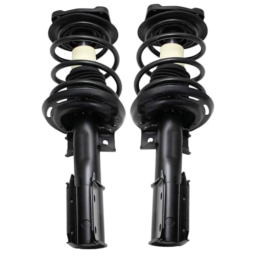 Image of TRQ Front Driver and Passenger Side Strut and Spring Assembly Set Loaded Compatible with 08-15 Mercedes-Benz C300 C350 All Wheel Drive