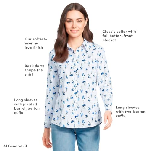 Image of Lands' End Women's Pinwale Cord Long Sleeve Shirt